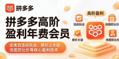 拼多多高阶盈利年费会员(更新4月19