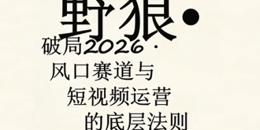 野狼团队·多平台实操运营课(更新4月)
