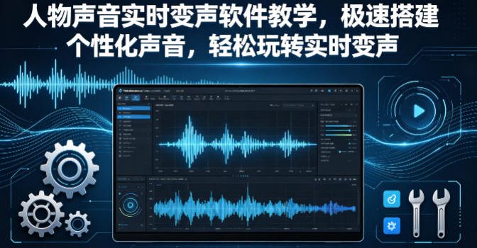 人物声音实时变声软件教学，极速搭建个性化声音，轻松玩转实时变声