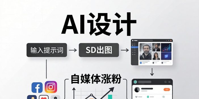 人人都是AI设计师：SD出图+自媒体涨粉一站教学，告别图文素材焦虑，AI设计让你轻松避开内卷