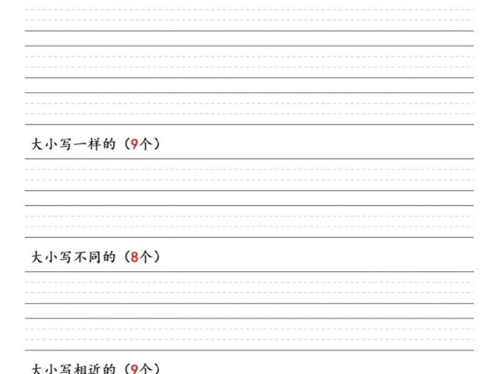 一年级下语文汉语拼音音序表
