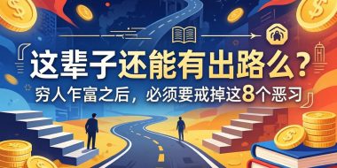 关于人生两篇付费文章【这辈子还能有出路么？】【穷人乍富之后，必须要戒掉这8个恶习】