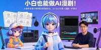 小白也能做AI漫剧！从角色场景分镜到配音剪辑导出，2D/3D/仿真人漫剧一步到位