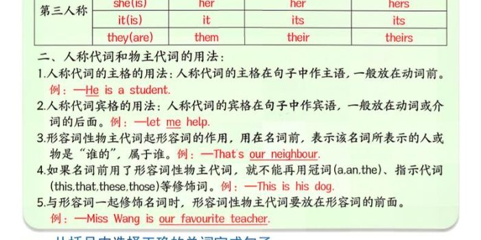 三下英语语法重难点突破训练（含答案16页）