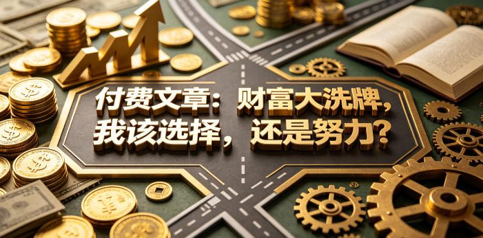 付费文章：财富大洗牌，我该选择，还是努力？