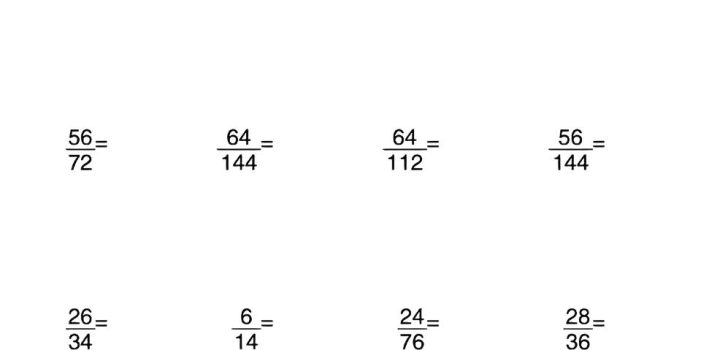 五年级下数学分数约分专项练习