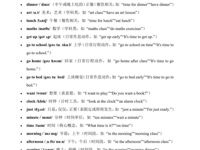 四年级下英语Unit3重点知识汇总《人教版PEP》