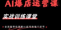 AI爆店运营，从0-1实体店流量起号课程