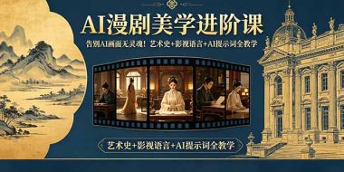 告别AI画面无灵魂！AI漫剧美学进阶课，艺术史+影视语言+AI提示词全教学