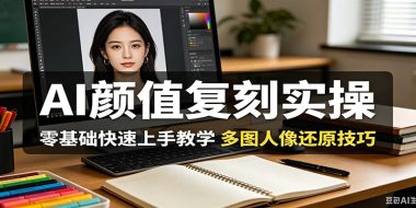 AI颜值复刻实操，零基础快速上手教学，多图人像还原技巧