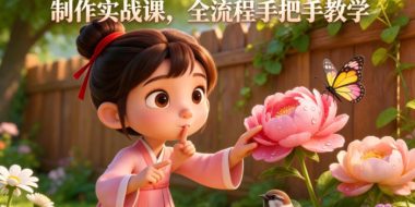 Deepseek+即梦+可灵｜AI古诗词动画制作实战课，全流程手把手教学