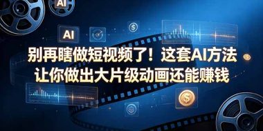别再瞎做短视频了!这套 AI 方法让你做出大片级动画还能赚钱【原创双语字幕】