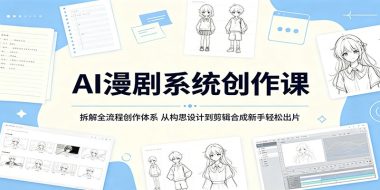 AI漫剧系统创作课:拆解全流程创作体系,从构思设计到剪辑合成新手轻松出片