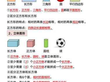 一年级下册数学重点知识必背汇总