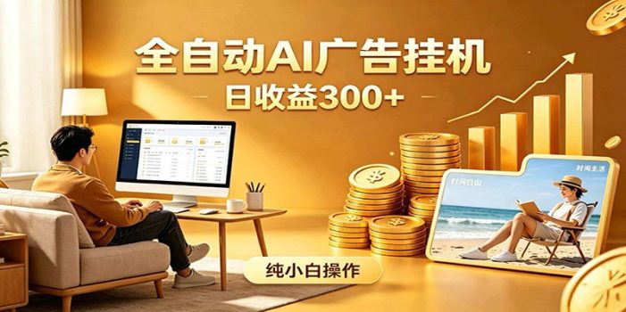 AI风口项目，全程解放双手，后台自动运行赚取收益，每天稳定收益300+