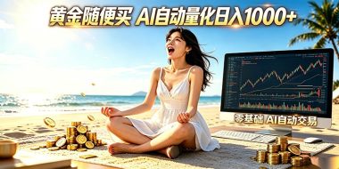 黄金随便买?AI自动外汇量化交易 在家当皇帝 日入1000+