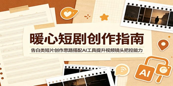 暖心短剧创作指南:告白类短片创作思路搭配AI工具提升视频镜头把控能力
