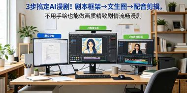 3步搞定AI漫剧！剧本框架→文生图→配音剪辑，不用手绘也能做画质精致剧情流畅漫剧