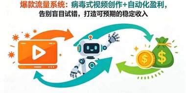 爆款流量系统:病毒式视频创作+自动化盈利,告别盲目试错,打造可预期的稳定收入