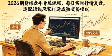 2026期货操盘手专属课程-更新6月,每日实时行情复盘,适配短线玩家打造成熟交易模式