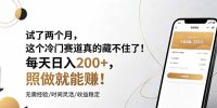 试了两个月,这个冷门赛道真的藏不住了!每天日入200+,照做就能赚!