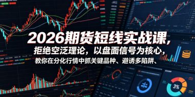 2026期货短线实战课，拒绝空泛理论，以盘面信号为核心，教你在分化行情中抓关键品种、避诱多陷阱(更新)