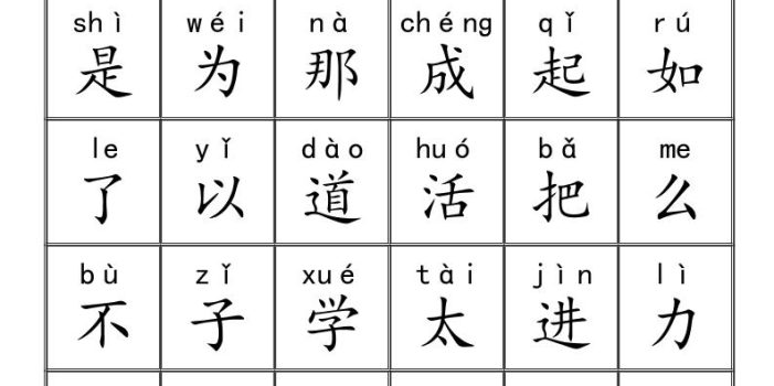 幼小衔接语文三千识字检测表