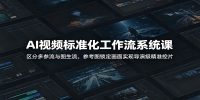 AI视频标准化工作流系统课:区分多参流与图生流,参考图锁定画面实现导演级精准控片