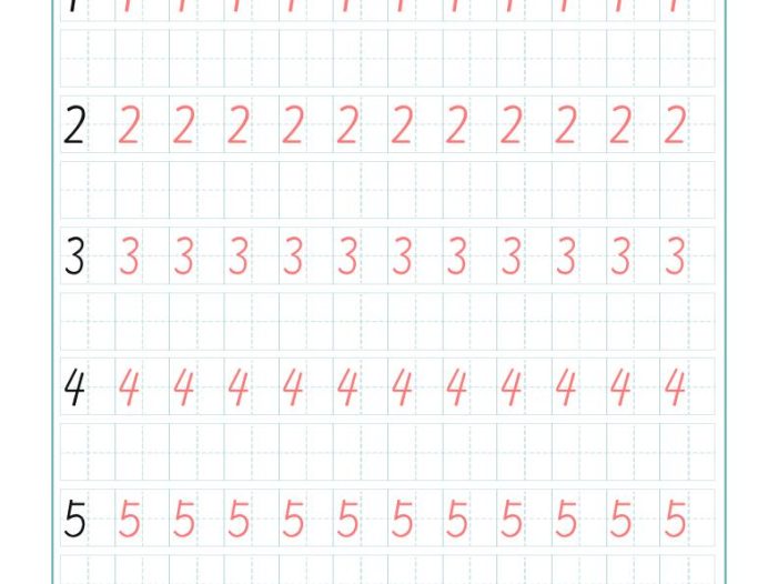 幼小衔接（数学）字帖-0-99数字字帖