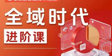 全域时代进阶课,更简单高效的全域投放实操,让电商运营更简单高效(更新0709)