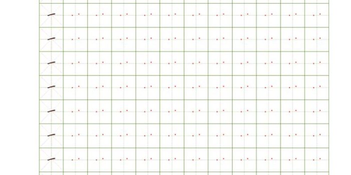 一年级上语文暑假预习37个基础笔画控笔点阵训练字帖