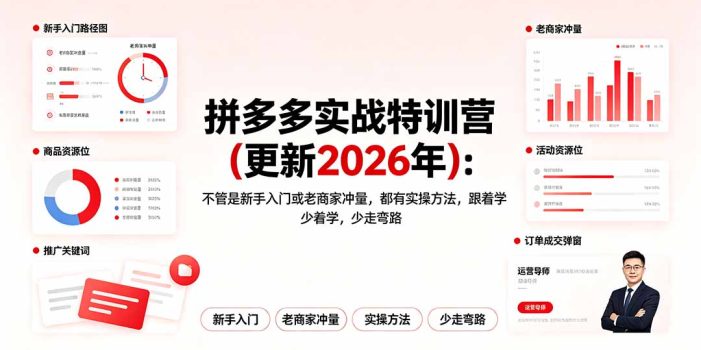 拼多多实战特训营(更新2026年