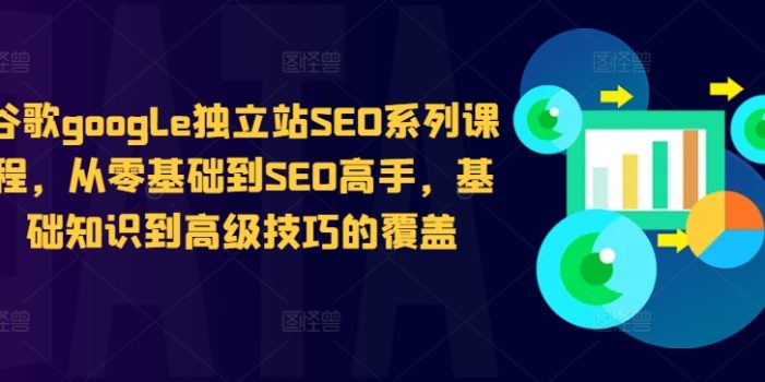 谷歌google独立站SEO系列课程,从零基础到SEO高手,基础知识到高级技巧的覆盖