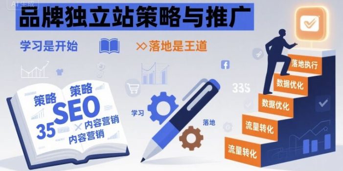 品牌独立站策略与推广,学习是开始,落地是王道