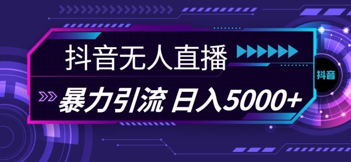 抖音快手视频号全平台通用无人直播引流法,利用图片模板和语音话术,暴力日引流100+创业粉【揭秘】