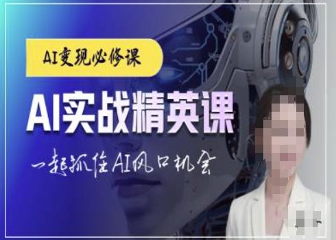 AI实战精英课,chatgptAI实战教程,一起抓住AI风口的机会