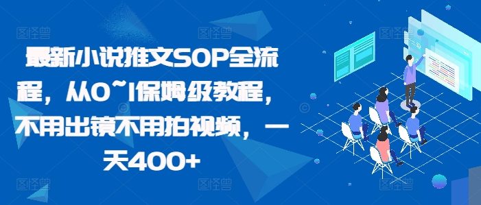 最新小说推文SOP全流程,从0~1保姆级教程,不用出镜不用拍视频,一天400+