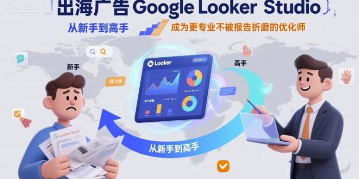 出海广告Google Looker Studio从新手到高手,成为更专业不被报告折磨的优化师
