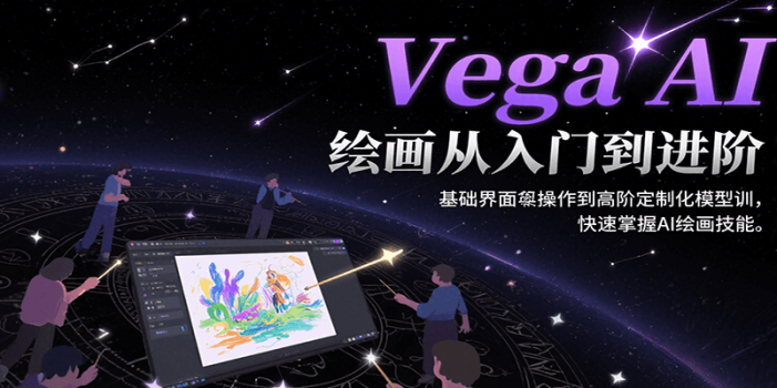 Vega AI绘画从入门到进阶,基础界面操作到高阶定制化模型训,快速掌握AI绘画技能