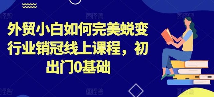 外贸小白如何完美蜕变行业销冠线上课程,初出门0基础