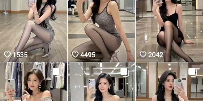 外面卖399的AI美女图文玩法,涨粉贼快,几天就万粉了