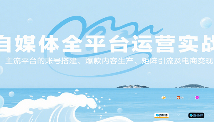 自媒体全平台运营实战,主流平台的账号搭建、爆款内容生产、矩阵引流及电商变现