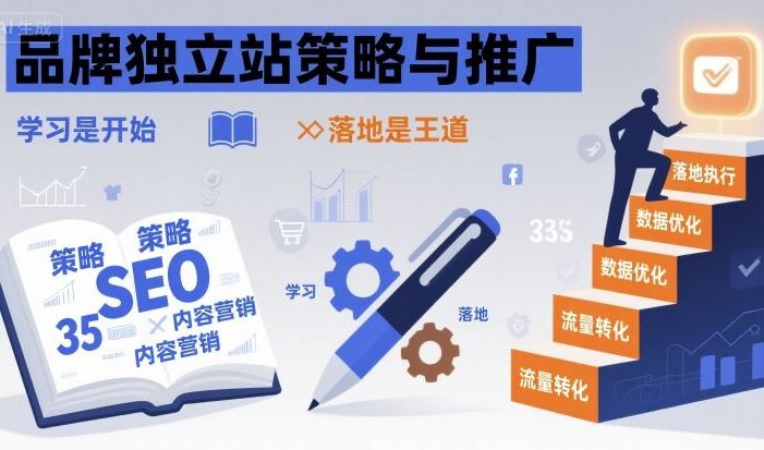 品牌独立站策略与推广,学习是开始,落地是王道