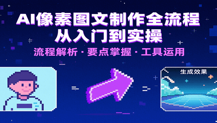 AI像素图文制作全流程:内容要点、文案选择及所用工具,助你快速入局