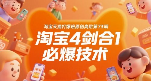 淘宝天猫打爆班原创高阶第73期,淘宝4剑合1必爆技术