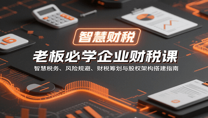 老板必学企业财税课:智慧税务、风险规避、财税筹划与股权架构搭建指南