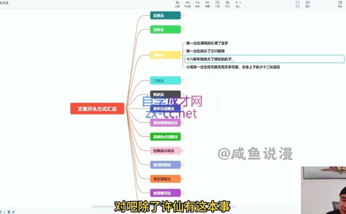 咸鱼老师·2024最新最全解说类文案课
